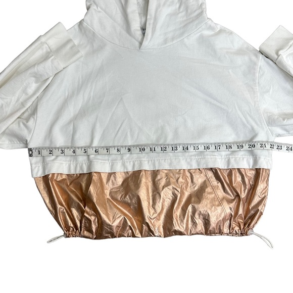 Heroine Sport Ray Colorblock Hoodie Pullover Ivory/Copper M - Picture 8 of 10